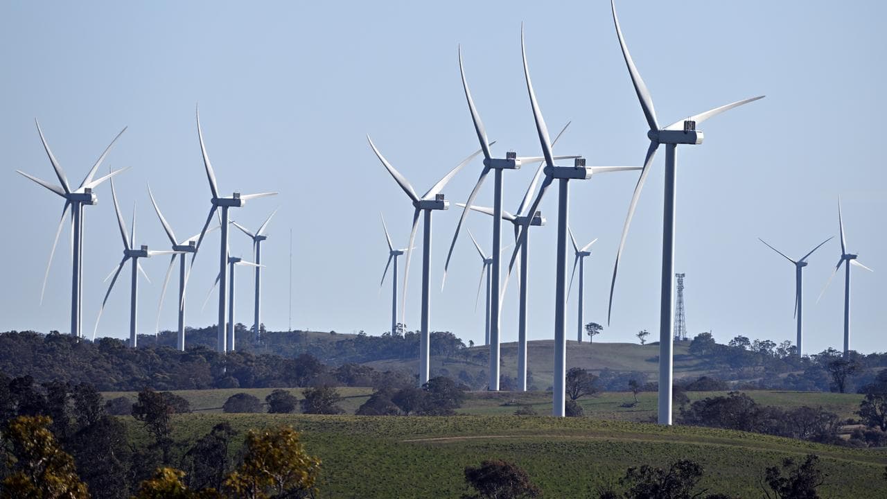 Power-generating windmill turbines (file image)