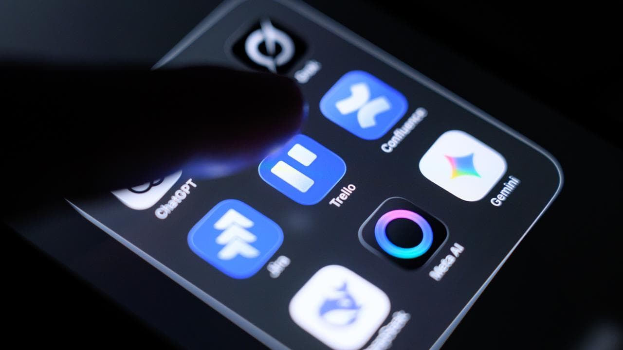 AI apps on a phone (file image)
