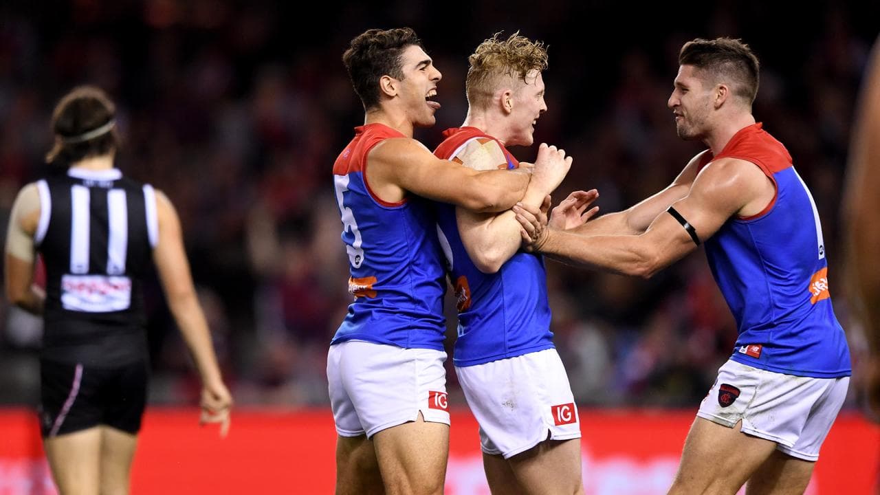 Christian Petracca Clayton Oliver and Jesse Hogan