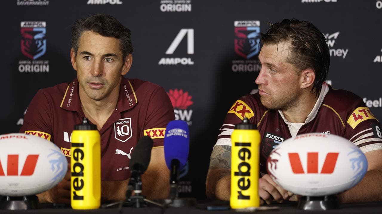 (L-R) Billy Slater and Cameron Munster.