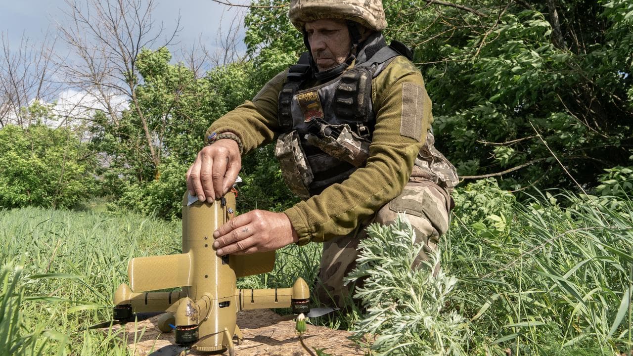 A Ukrainian soldier