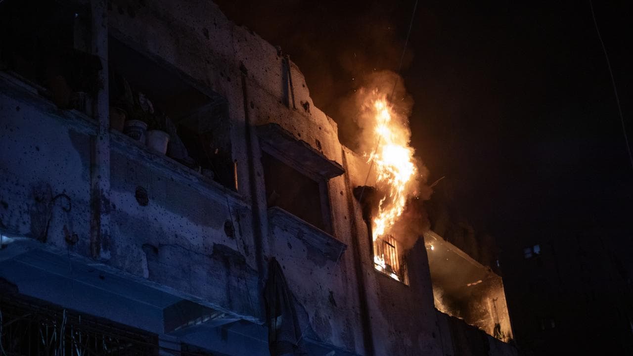 an Israeli strike