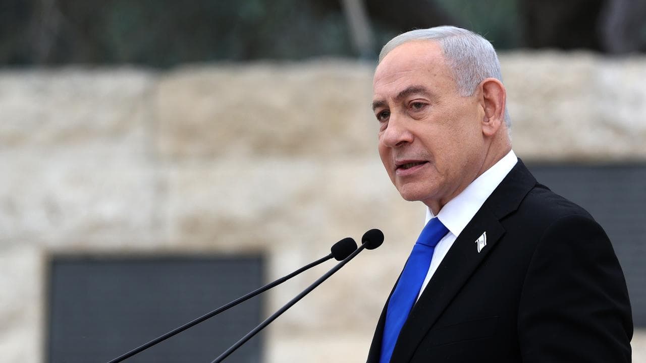 A file photo of Benjamin Netanyahu