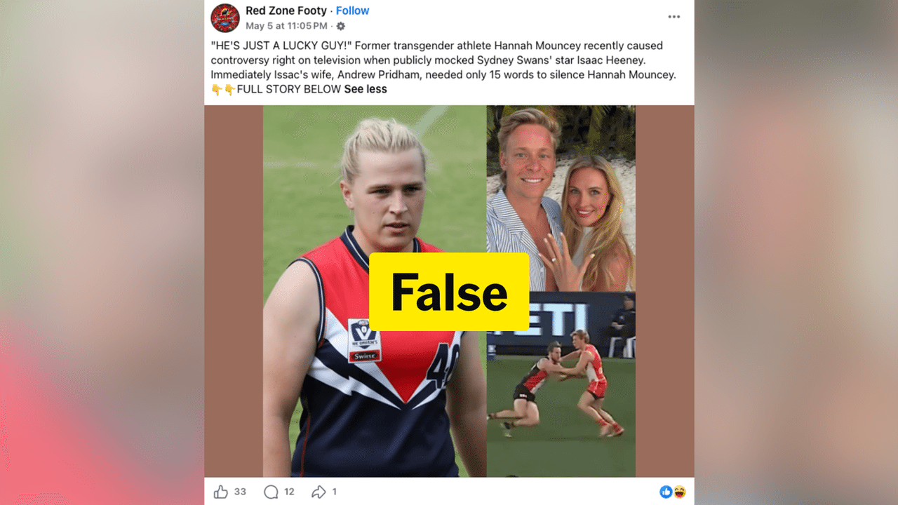 A screenshot of a Facebook post.