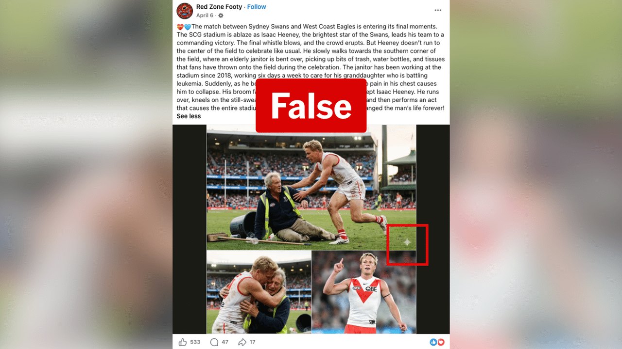 A screenshot of a Facebook post.