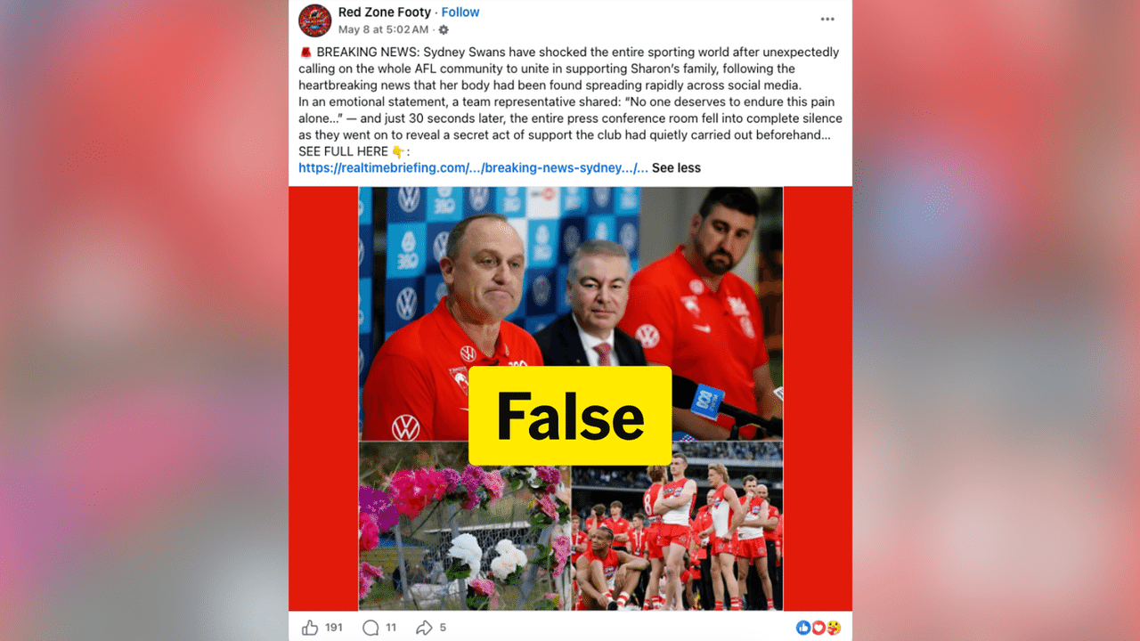 A screenshot of a Facebook post.