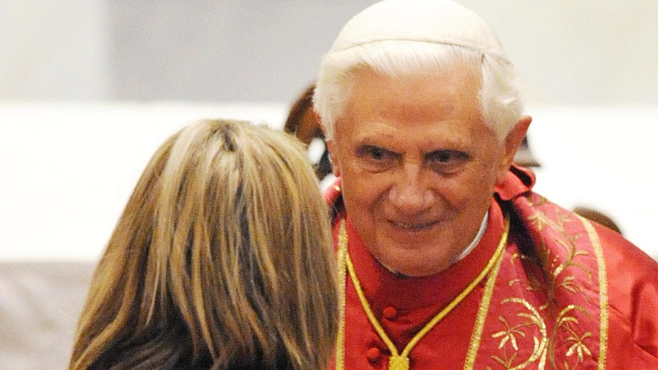 Lauren Huxley and Pope Benedict XVI