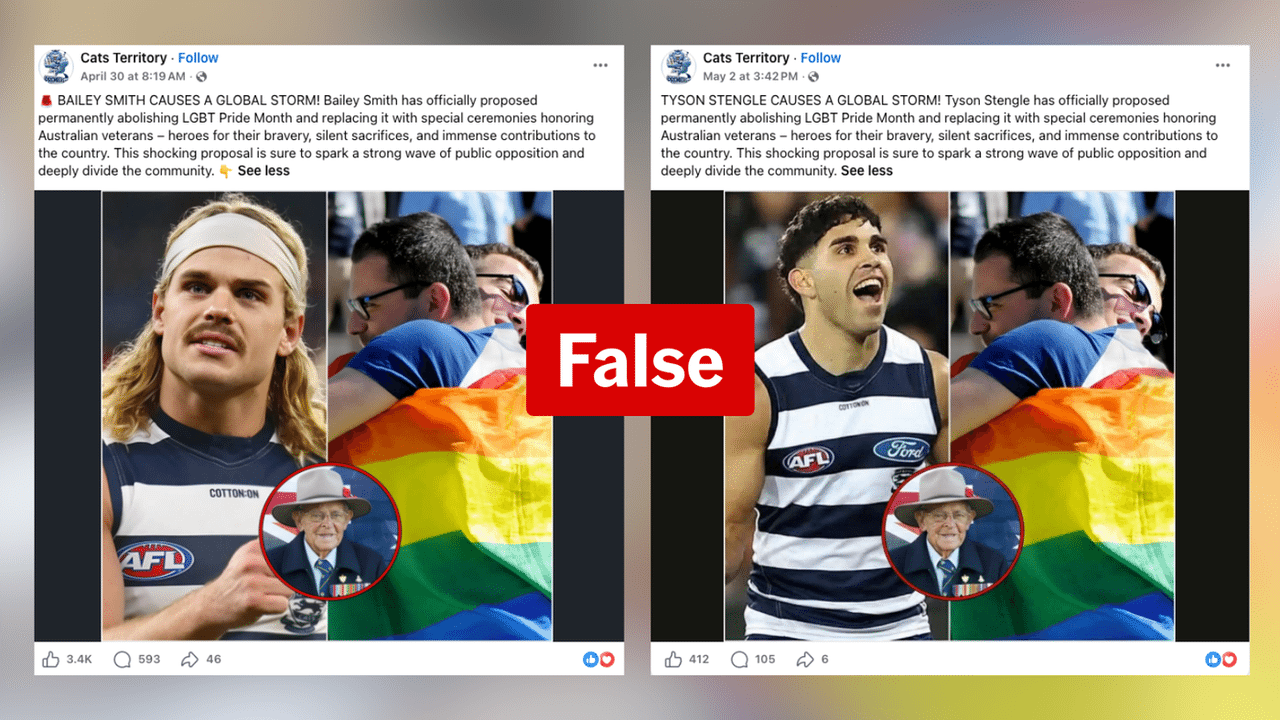 A screenshot of a Facebook post. 