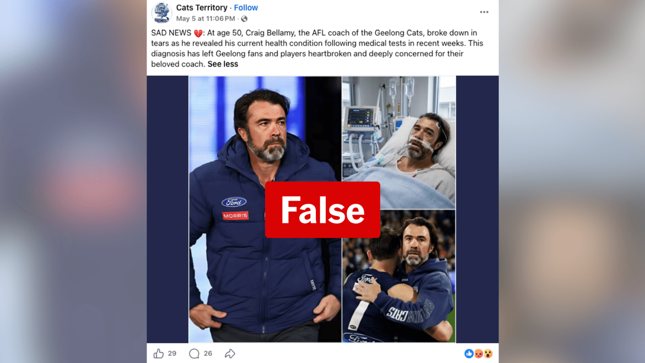 A screenshot of a Facebook post. 