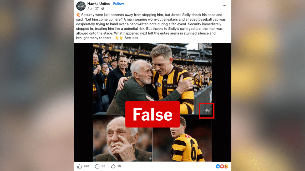 A screenshot of a Facebook post.