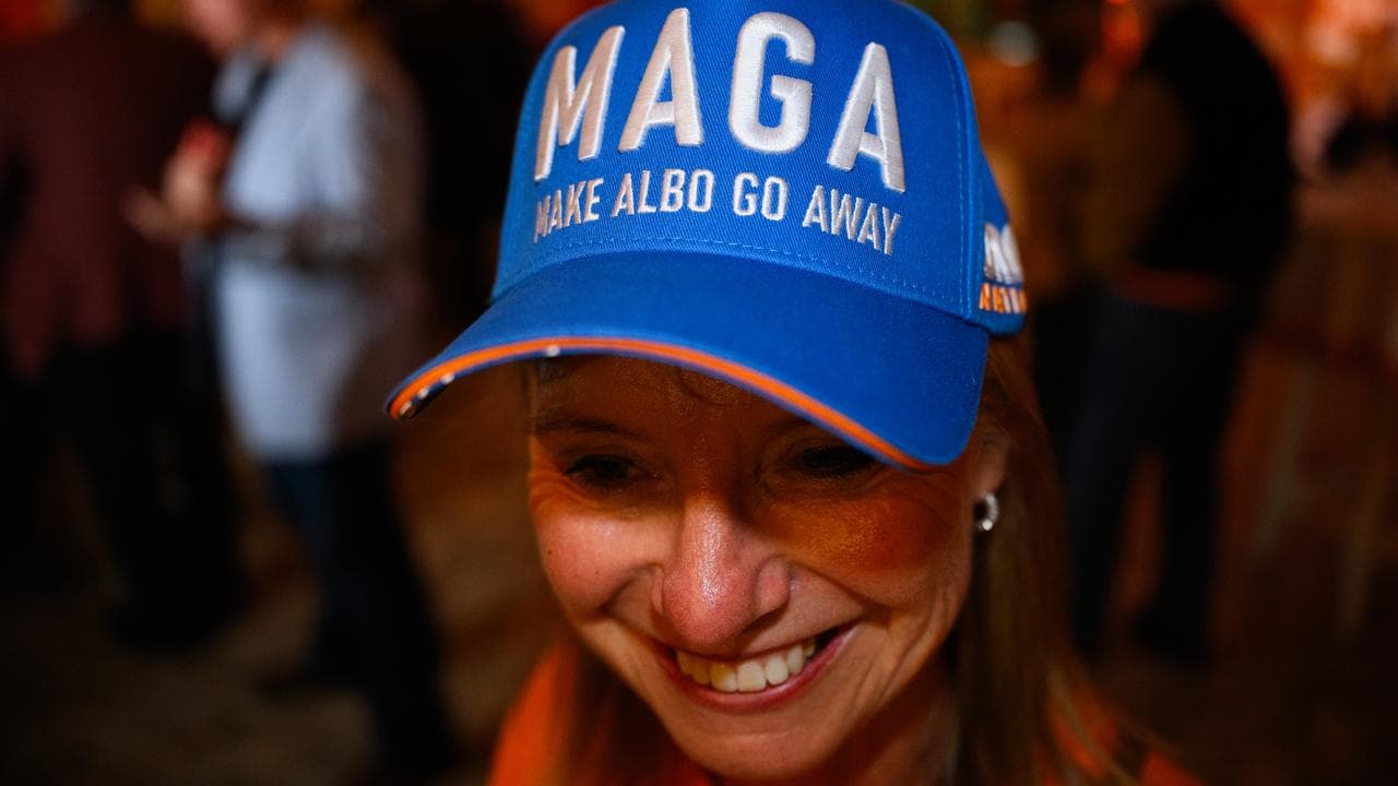 One Nation supporter at Farrer by-election (file image)