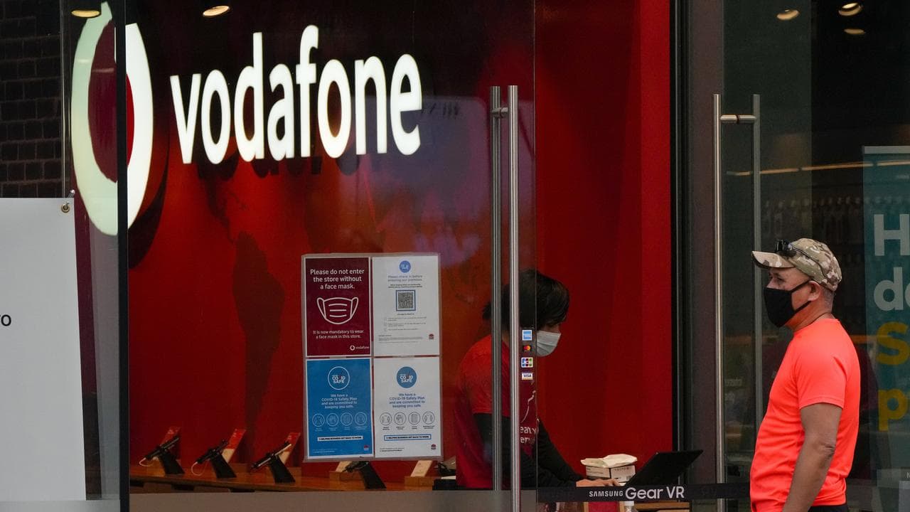 Custormer waiting at Vodaphone store