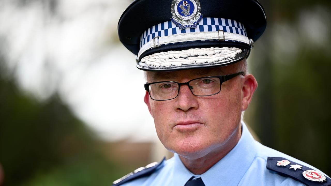 NSW Police Commissioner Mal Lanyon (file image)