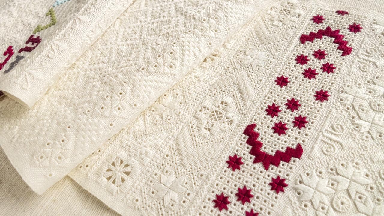 The work of embroiderer Yvette Stanton