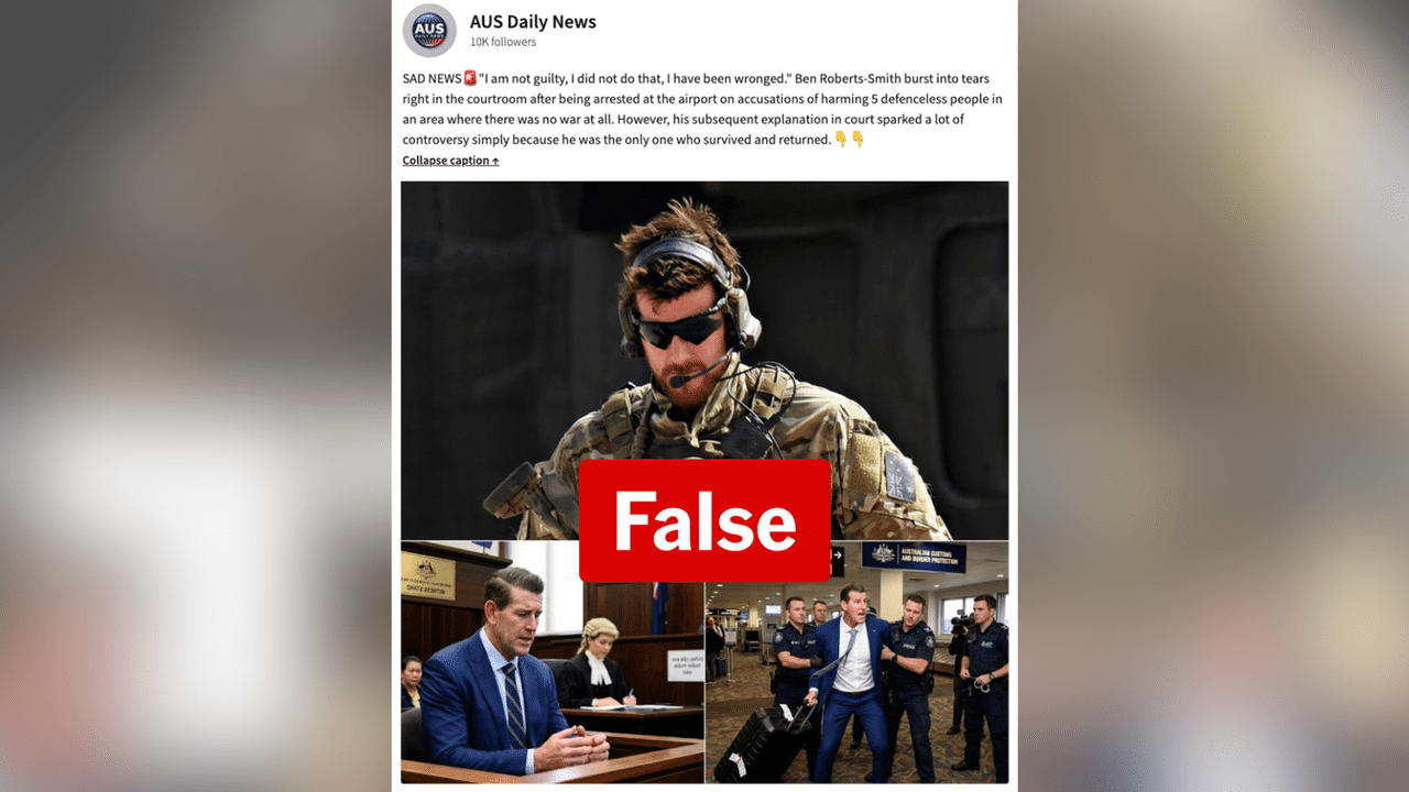 A screenshot of a Facebook post.