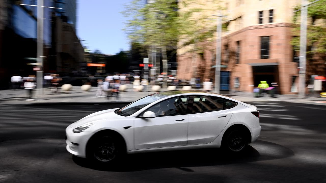 An electric vehicle in Sydney