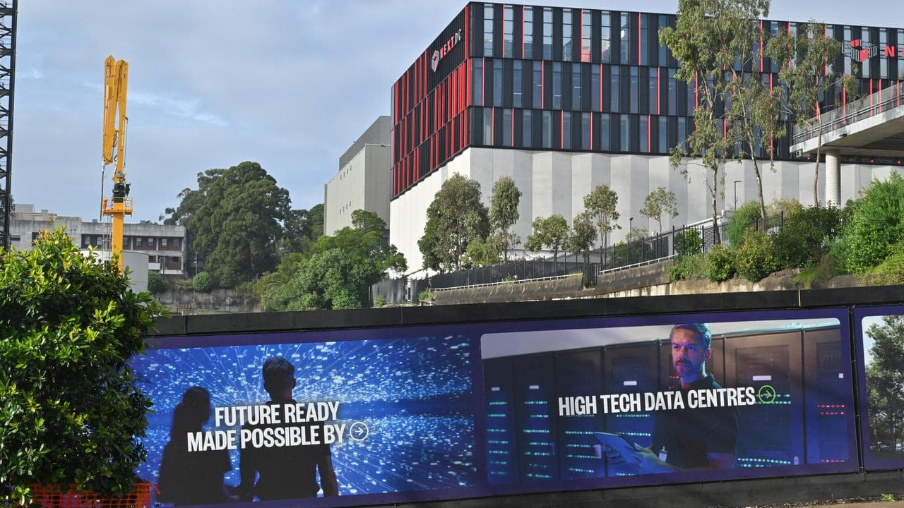 A data centre construction site in Sydney (file image)