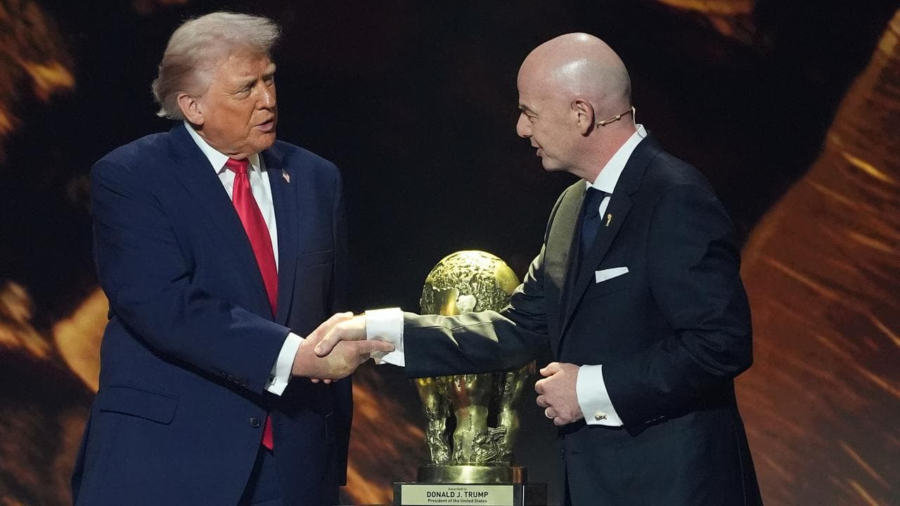 Donald Trump and Gianni Infantino.