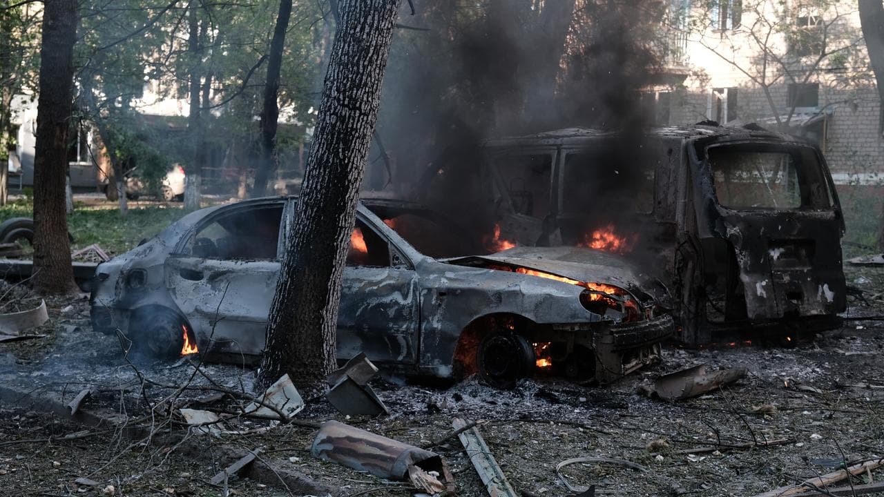 Russian airstrike in Ukraine's Kramatorsk