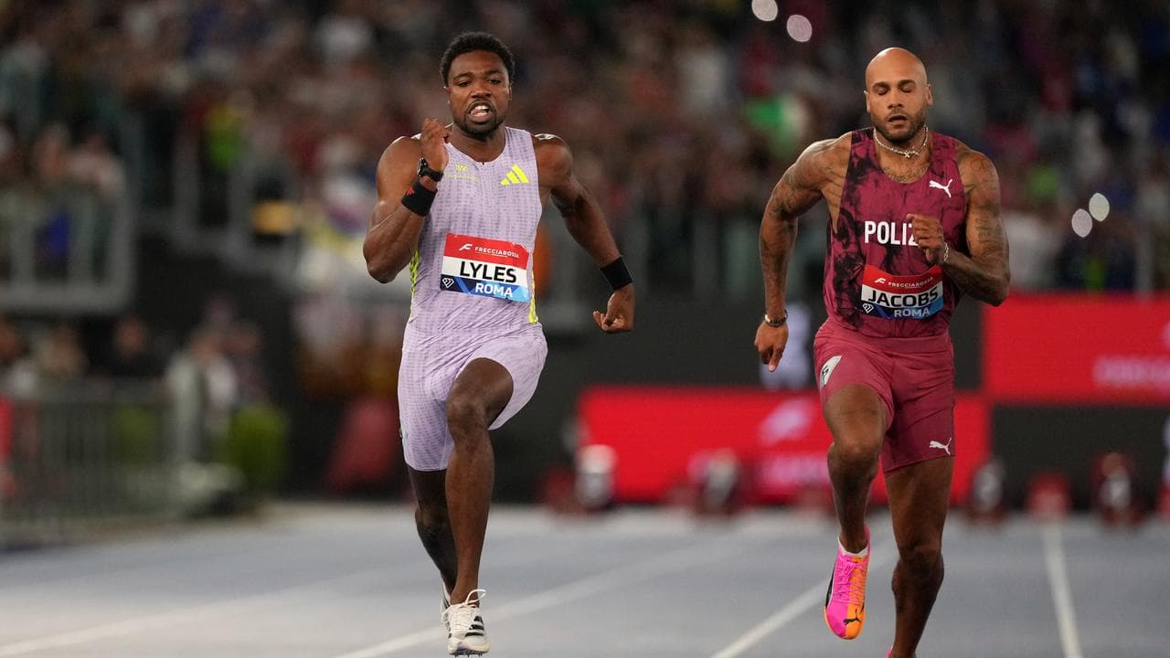 Noah Lyles and Lamont Marcell Jacobs.