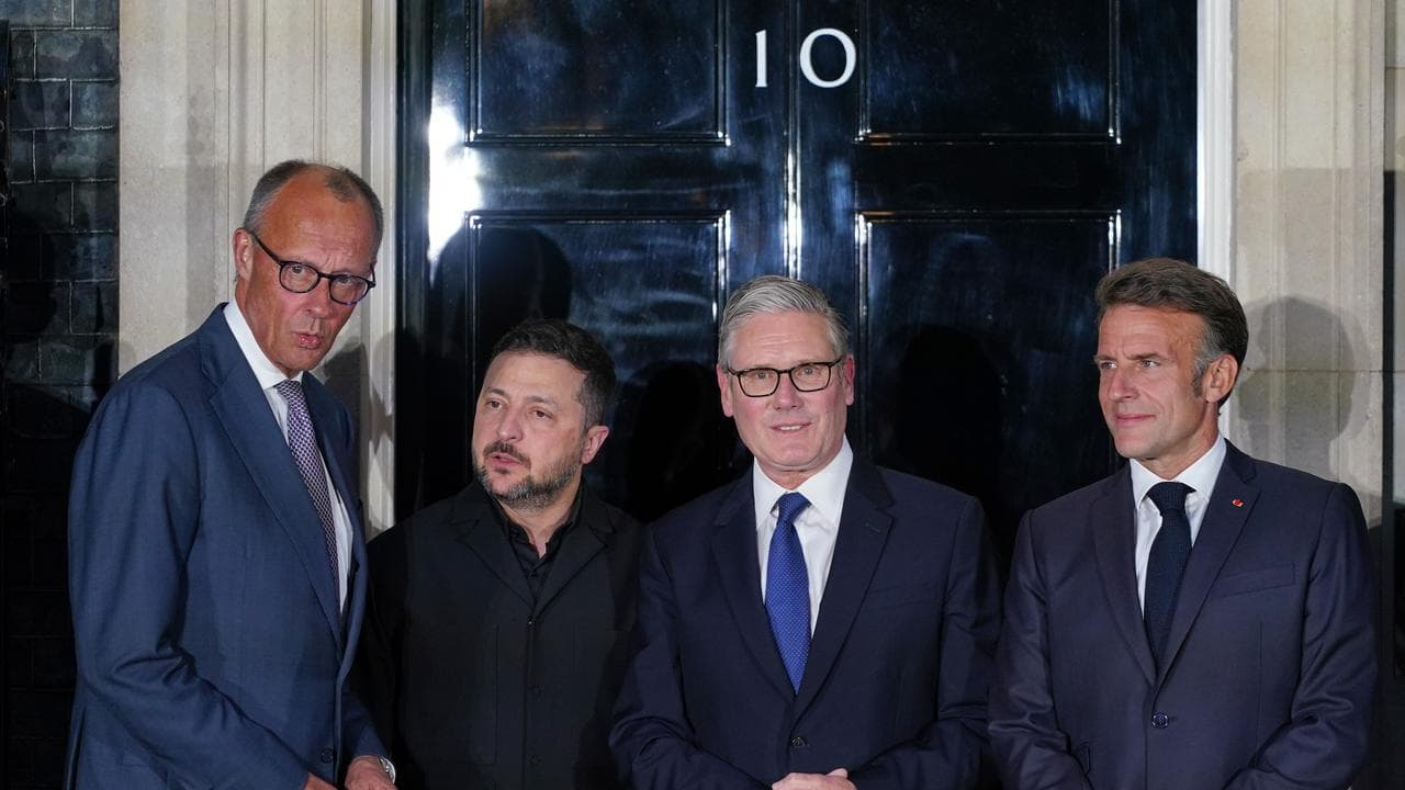 Merz, Zelinskiy, Starmer, Macron