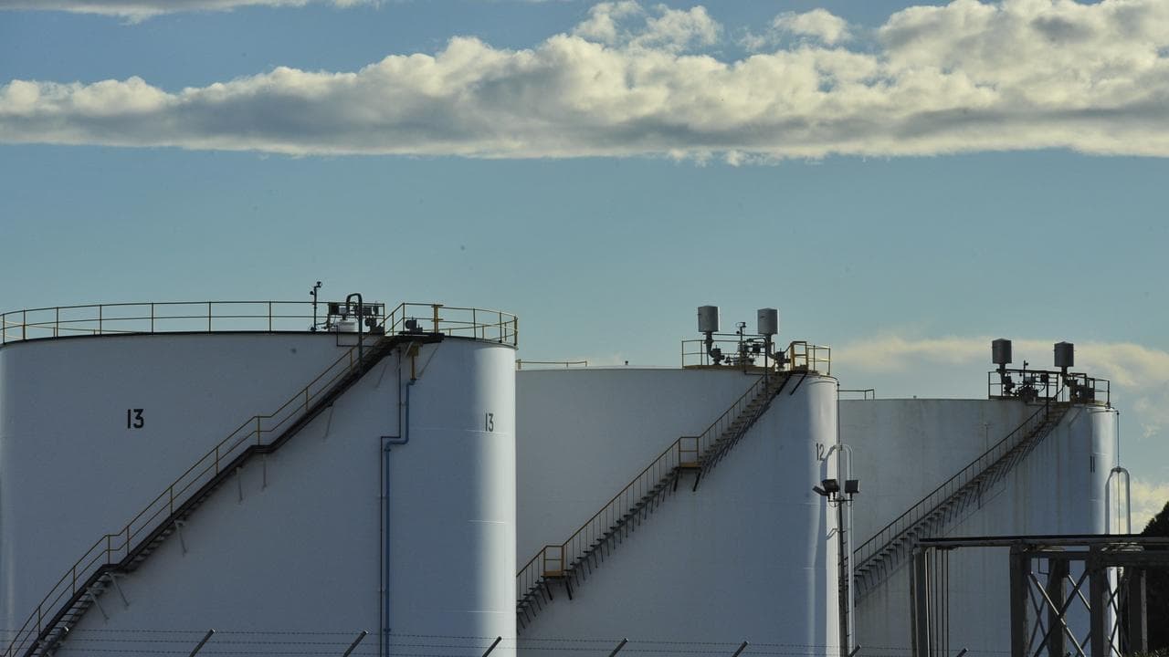Oil storage tanks in Sydney