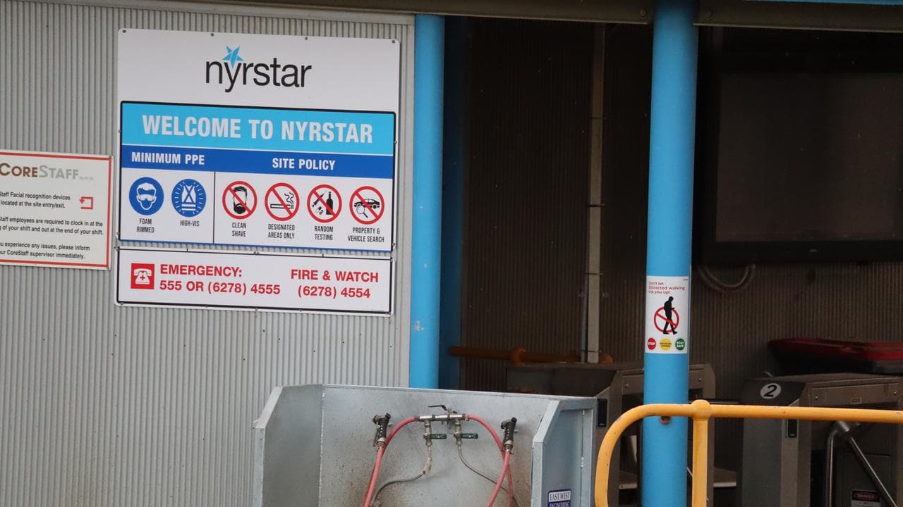 Nyrstar's smelter in Hobart