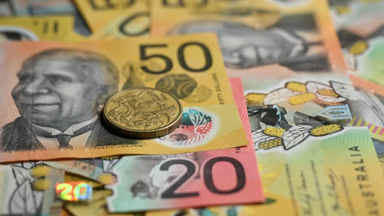Generic images of Australian currency.
