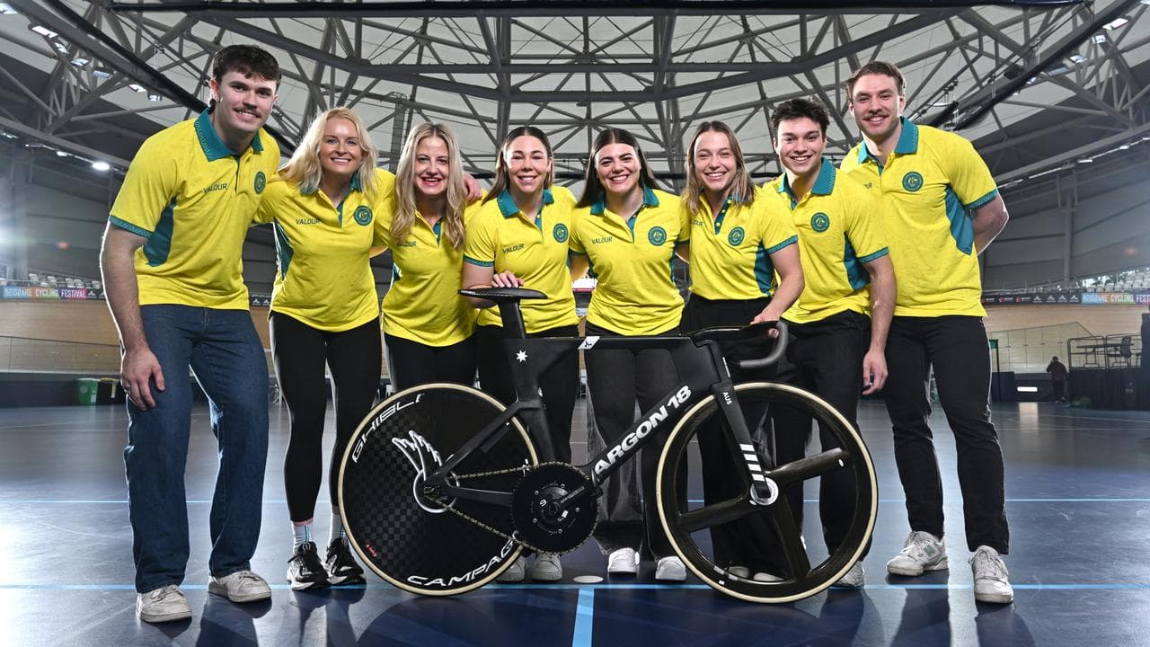 Some of Australia's Commonwealth Games cycling team