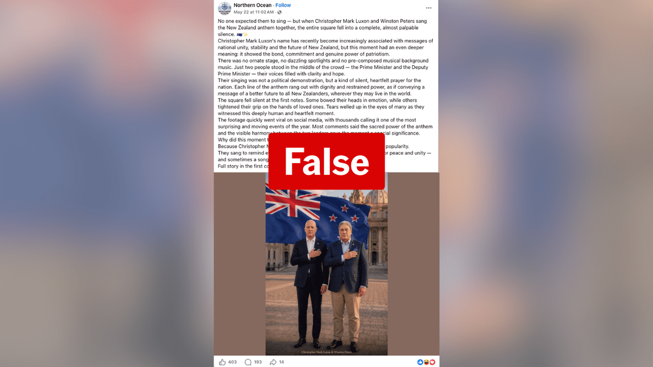 A screenshot of a Facebook post.