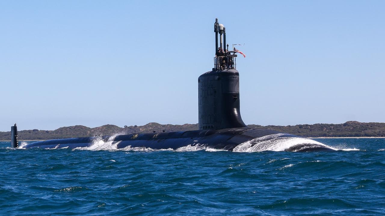 A Virginia-class fast attack submarine (file image)