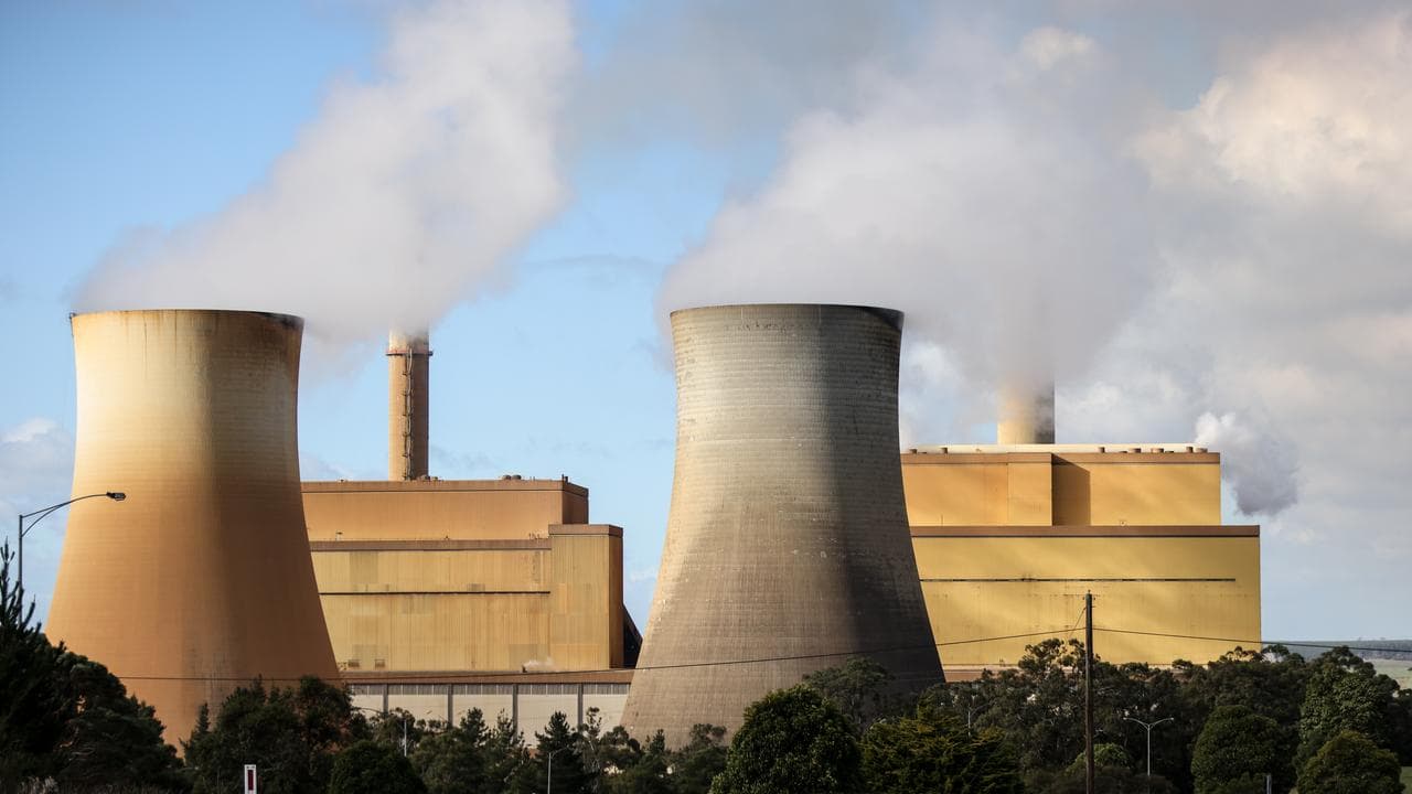 A general view of the Yallourn Power Station in Yallourn, Victoria