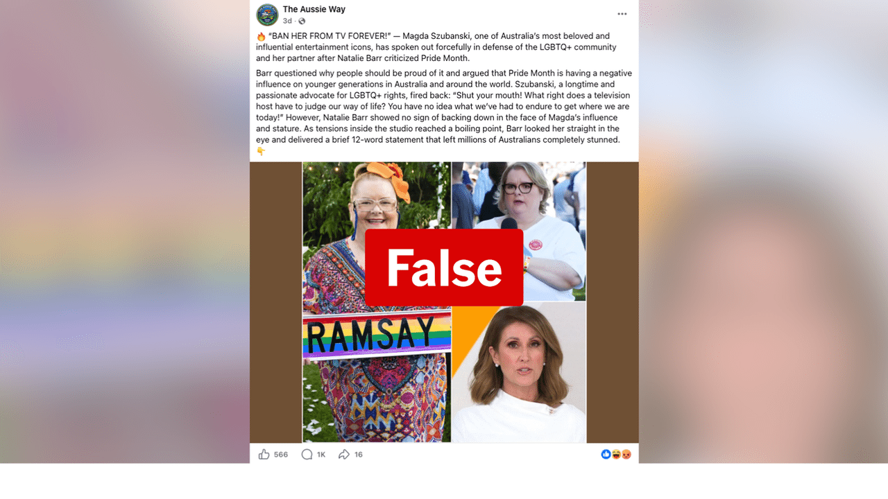 A screenshot of a Facebook post.