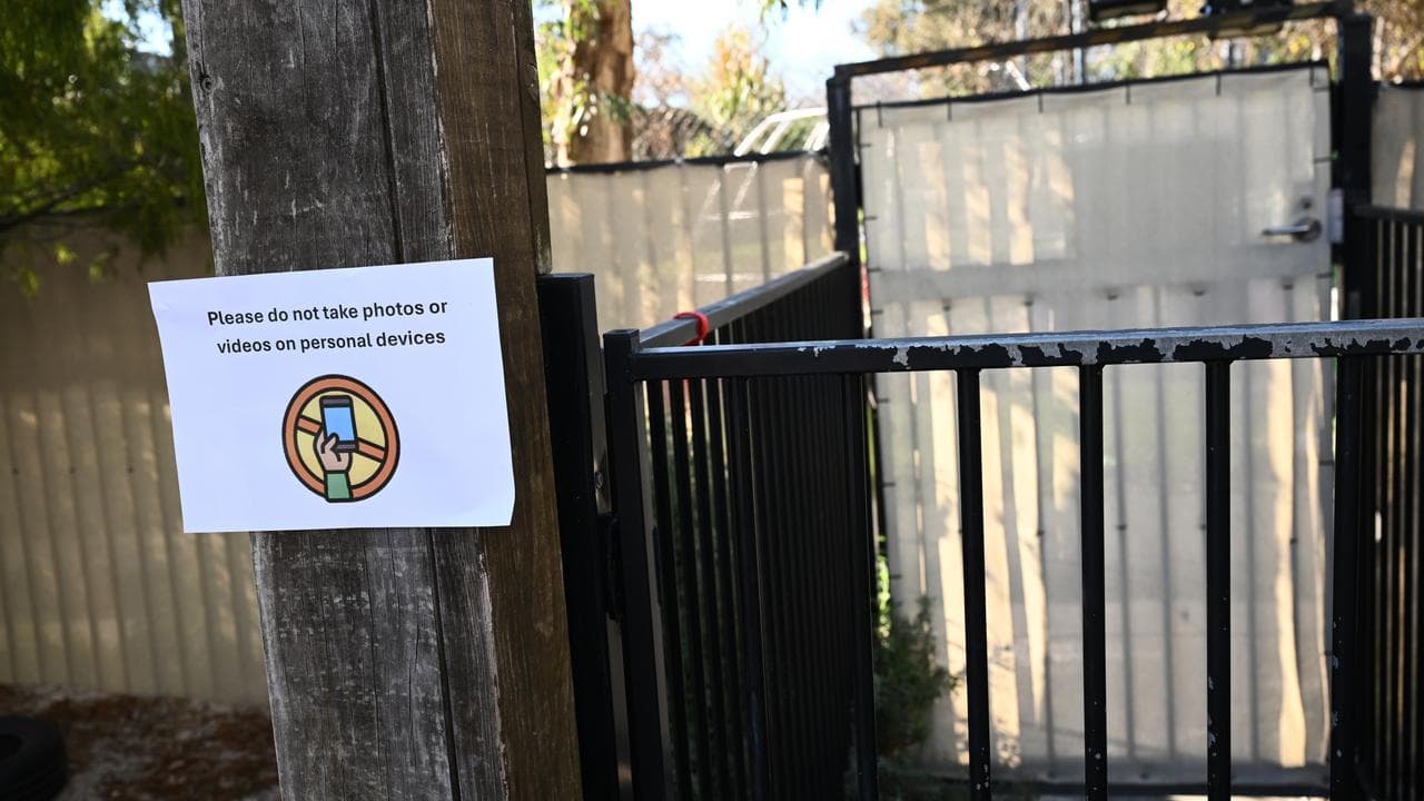 Childcare sign (file)