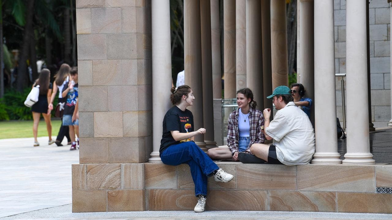 Students at a uni