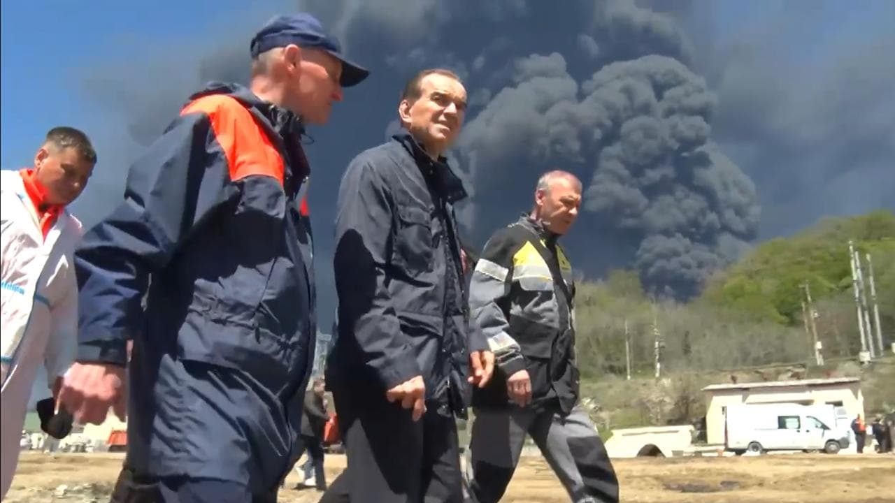 Russia Ukraine Oil Attacks