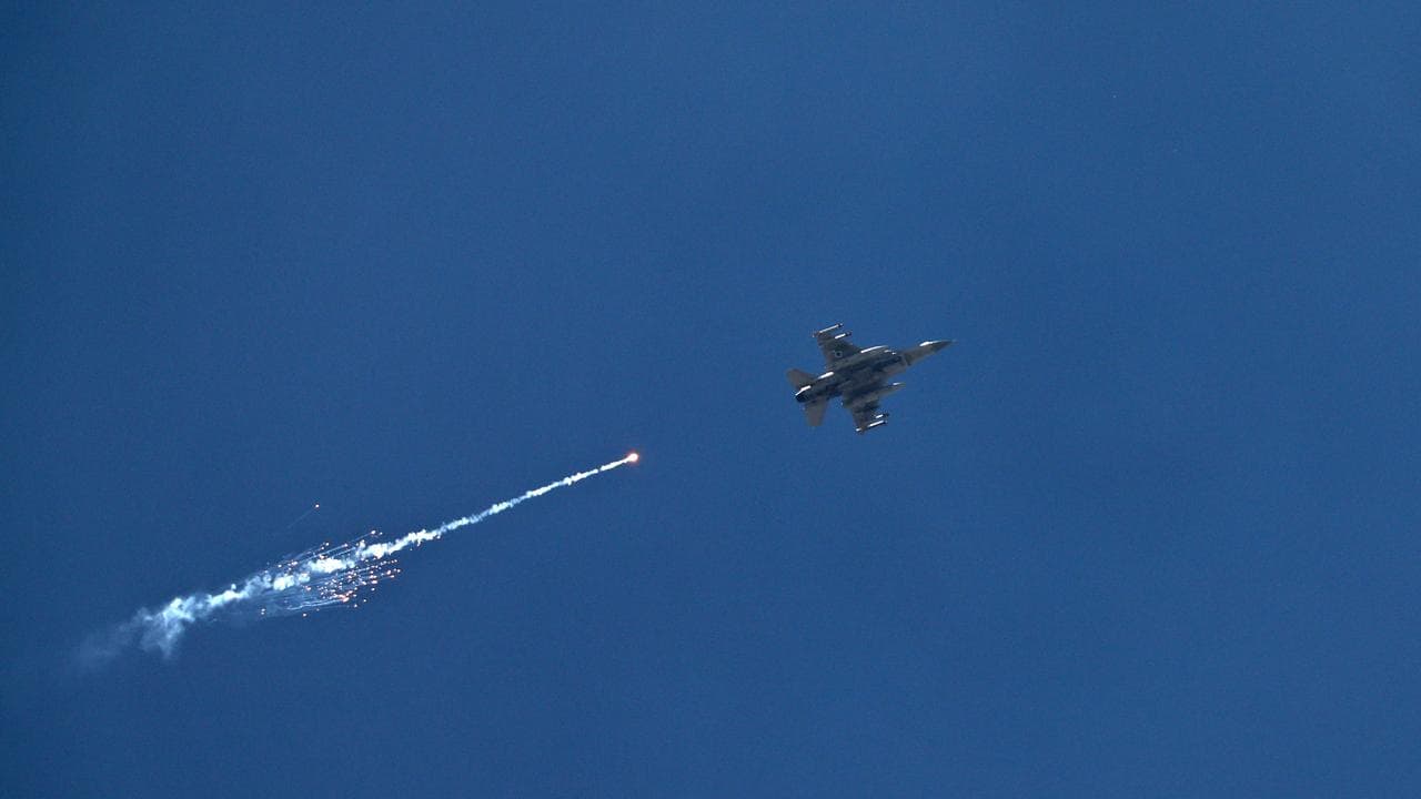 An Israeli fighter jet