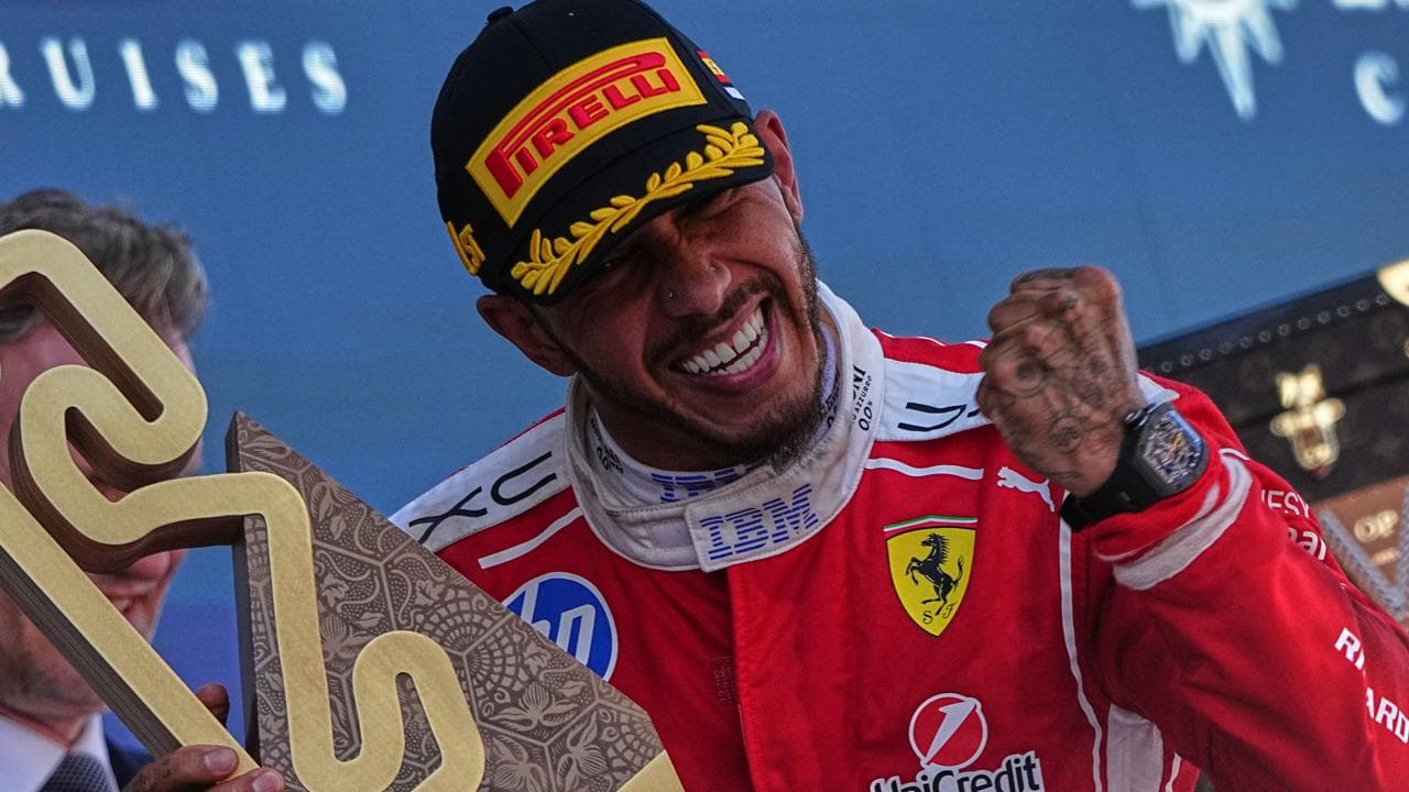 Ferrari driver Lewis Hamilton