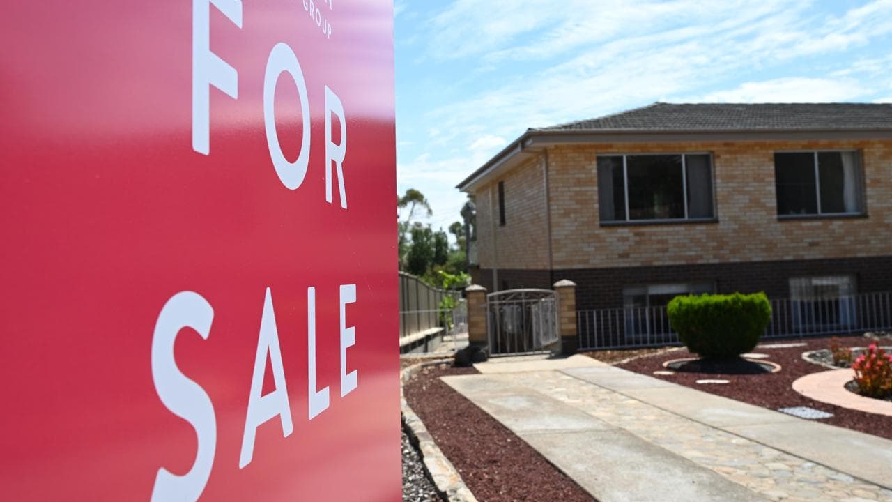 A ‘For Sale’ sign near a house (file image)