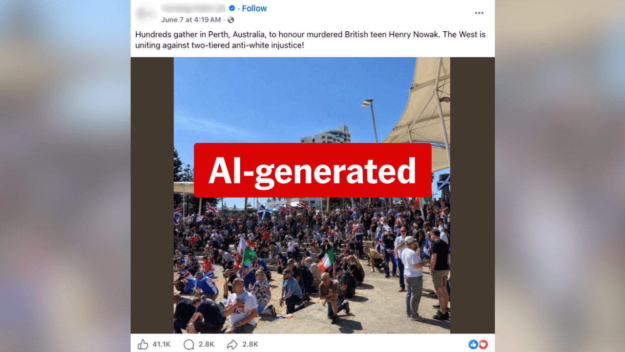 A screenshot of a Facebook post.