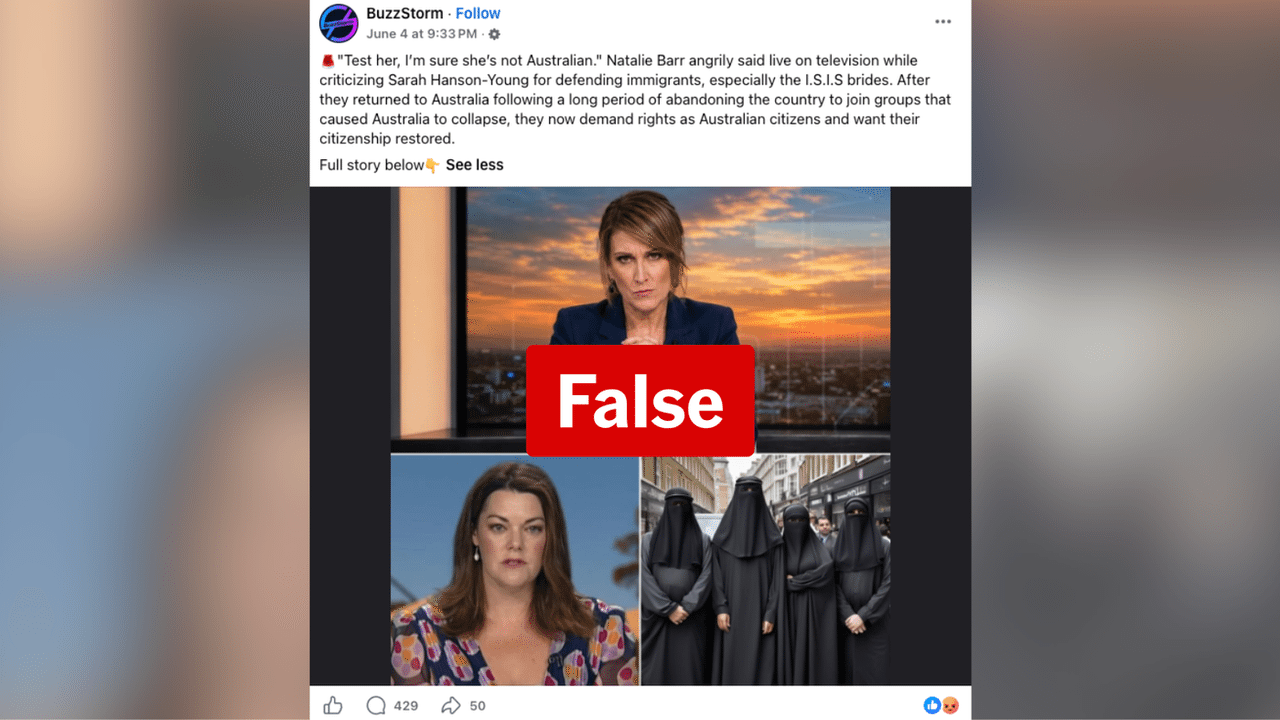 A screenshot of a Facebook post.