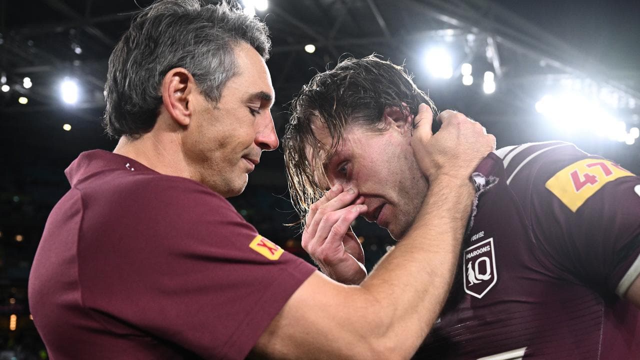 (L-R) Billy Slater and captain Cameron Munster.