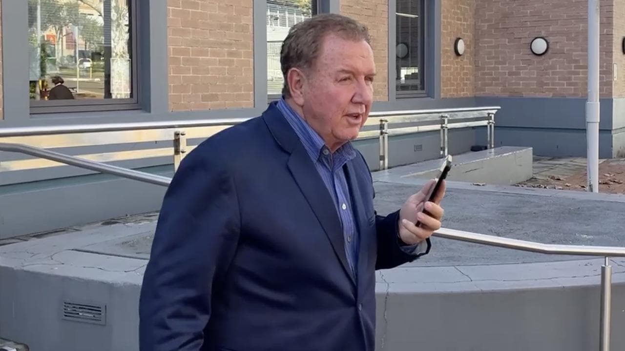 Peter Everett outside Wyong Local Court
