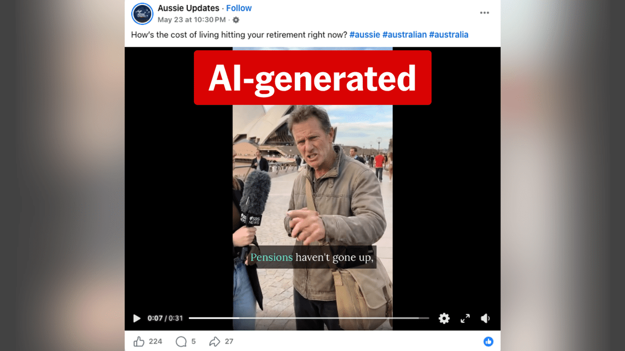 A screenshot of a Facebook post.