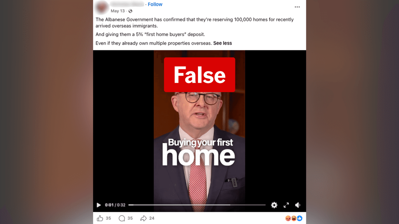A screenshot of a Facebook post.