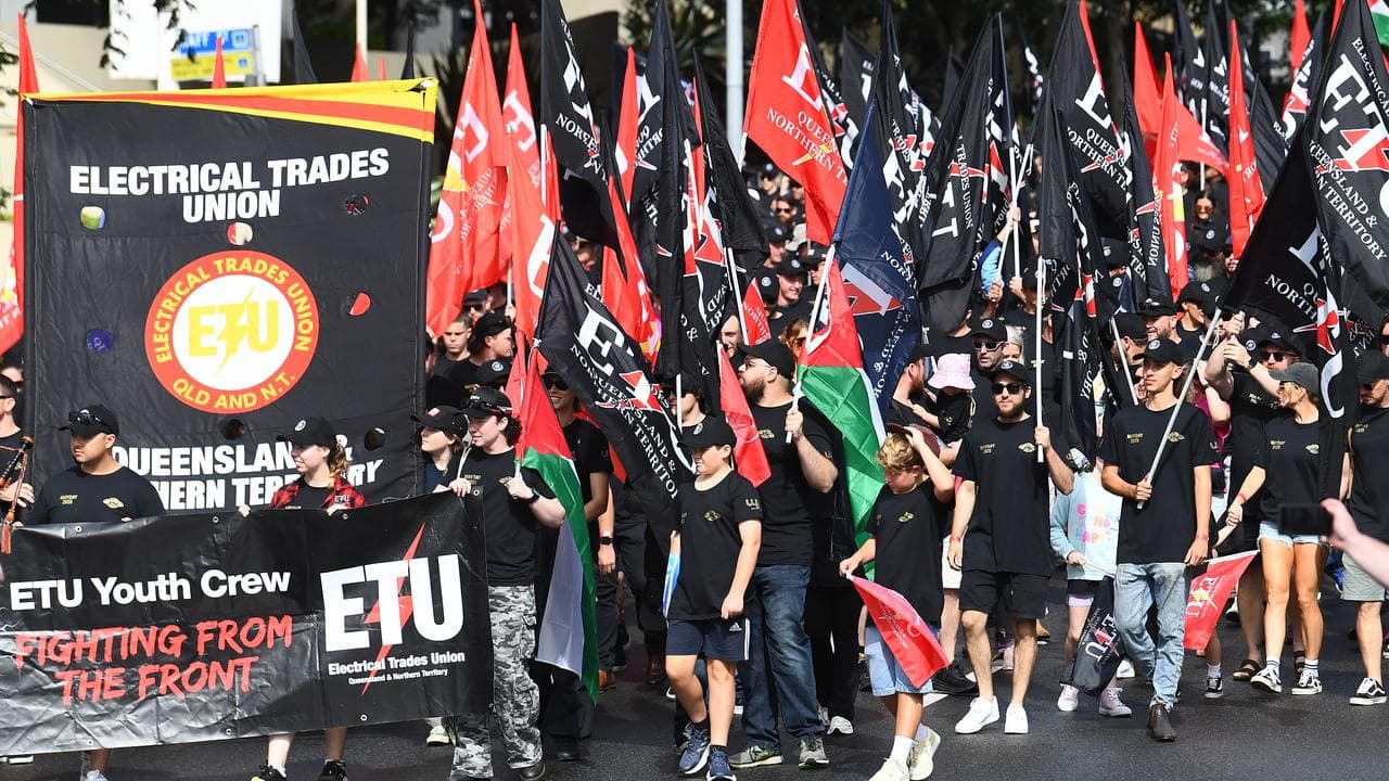 Labour Day march (file)