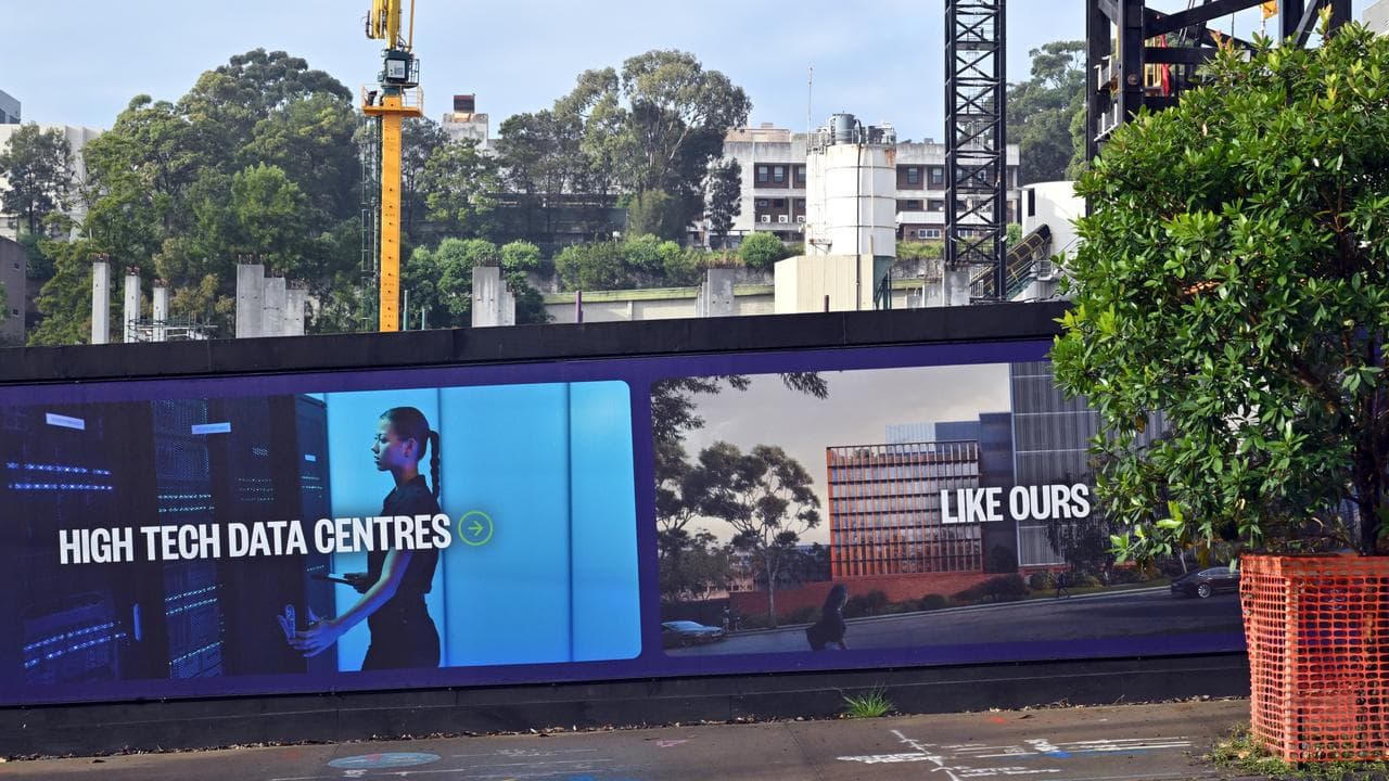 A data centre construction site in Sydney (file image)