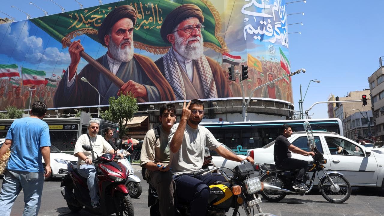 Mural in central Tehran, Iran