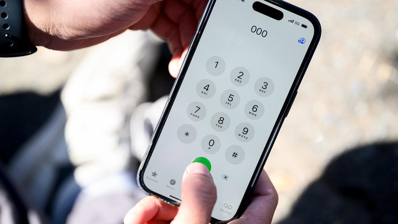 Triple zero displayed on a phone (file image)