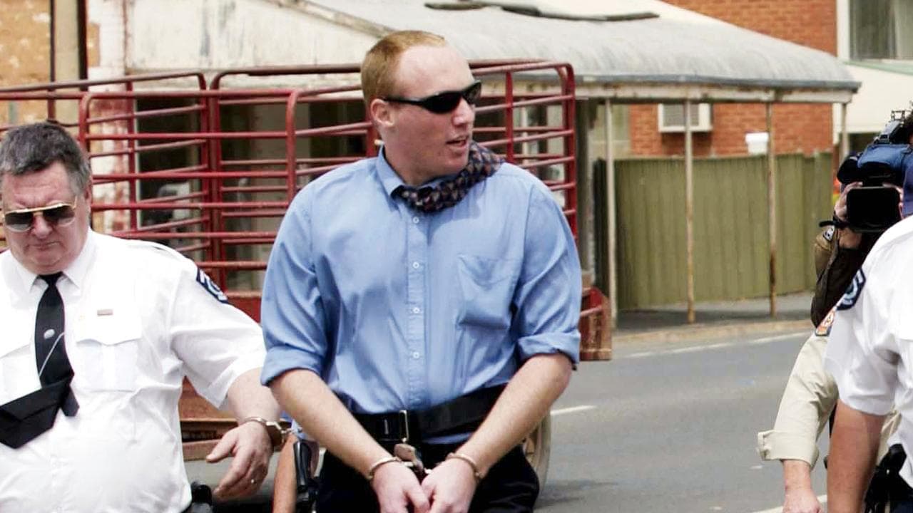 Robert Wager in handcuffs (file)